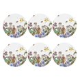 thumbnail image 2 of Balery 6 Pcs Herbs And Wildflowersleather Coasters Set, Drink Table Cup Coasters For Living Room Kitchen Coffee Decor, 2 of 9