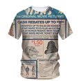thumbnail image 1 of Nouveaux T-Shirts Graphiques en Anglais pour Hommes Tendance Style Décontracté de Rue Personnalité Col Rond Manches Courtes, 1 of 5