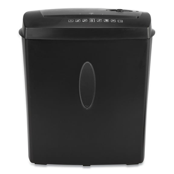 Universal 8-Sheet Cross-Cut Automatic Start-Stop Shredder, Black