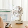 thumbnail image 6 of AZXY 6-Inch Desk Fan,Table Fans for Bedroom,Battery Desktop Fans,Small Quiet Personal Tabletop Fans for Home, 6 of 8