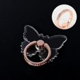 thumbnail image 1 of Diamond Cell Phone Ring Holder Stand Transparent Finger Grip Clear 360° Degree Rotation Kickstand Compatible iPhones Butterfly-Rose, 1 of 6