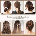 thumbnail image 6 of Flat Hair Clips for Women, 6 count Non-Slip and Gentle Flat Claw Clips for Women with -Conforming Design and High-Strength Claw , Versatile Colors for Chic and Elegant Look, 6 of 7