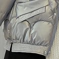 thumbnail image 4 of Mujeres moda Casual cremalleras suelta manga larga bombardero cálido blusa abrigo Tops Fridja  BV0+2319, 4 of 4