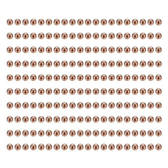 Uxcell 200 Pcs Bearing Balls, 3.5mm Diameter Precision Solid Copper Bearing Balls Pure Copper Ball Spheres for Machinery, Automotive, and DIY (T2 Copper)