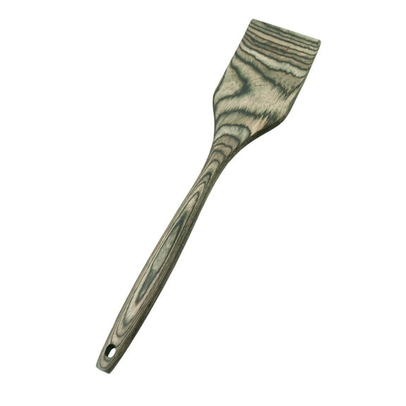 Island Bamboo Pakkawood 12-Inch Spatula, Black