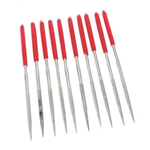 2x 10 PCS Herramienta de Corte de de Aguja de Diamante para Vidrio Cerámica Metal Plástico, #1 2 piezas