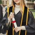 thumbnail image 6 of Sharprepublic Graduation Stole Scarf Graduation Sash for High School Graduation Ceremonies black, 6 of 8