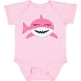 thumbnail image 3 of Inktastic Cute Pink Shark Boys or Girls Baby Bodysuit, 3 of 5