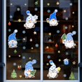 thumbnail image 5 of Christmas Blue Dwarves Stars Decoration Stickerchristmas Decoration Window Stickers Diy Removable Pvc Reusable Window Sticker For Interior Christmas D, 5 of 5