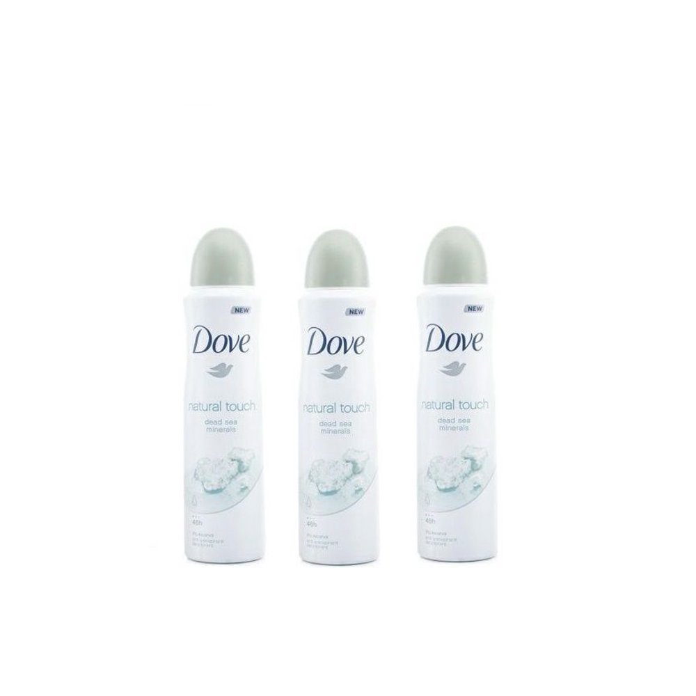 Dove Natural Touch Dead Sea Minerals Deodorant Spray 150ml 5.07oz (Pack