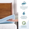 thumbnail image 2 of Lucid - Colchoneta de Memory Foam con Gel Refrescante - Sobrecolchón Ventilado 7.5 cm - Topper Suave y Acolchado para Colchón - Individual, 2 of 6