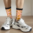 thumbnail image 6 of Picia Plaid Sunflower Print Athletic Socks for Men & Women – Cushioned Moisture-Wicking Crew Socks for Sports, Running, and Training, Soft & Breathable Size 5-11, 6 of 6