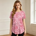 thumbnail image 5 of PBFRDSJ Breastfeeding TShirts for Women Leopard Pattern Double Layer Breastfeeding Pregnancy Top Lightweight Tee Shirt for Breastfeeding with Easy Lift-Up Access, 5 of 9