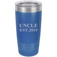 thumbnail image 1 of Uncle Established EST. 2019 Stainless Steel Engraved Insulated Tumbler 20 Oz Travel Coffee Mug, Blue, 1 of 1