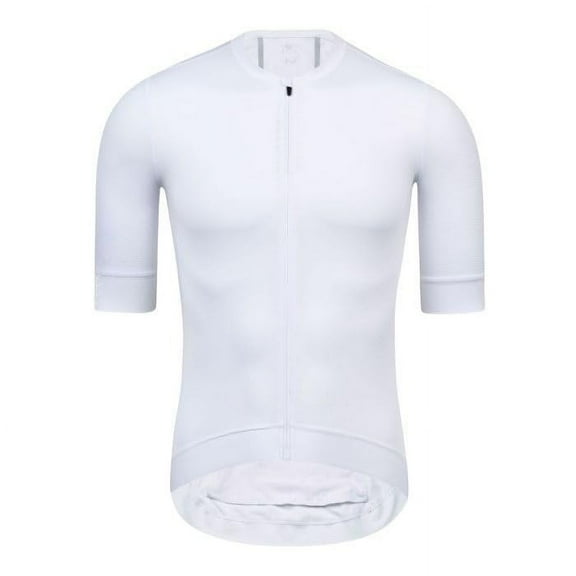 Cycle-Run Men's Standard Short Sleeve with 3 Rear Pockets, White, Large