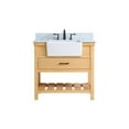 thumbnail image 3 of Elegant Decor Clement 36" Single Bathroom Vanity with Backsplash in Natural Wood, 3 of 8