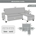 Sanmadrola Waterproof Couch Cover L Shape Sofa Covers Chaise Lounge