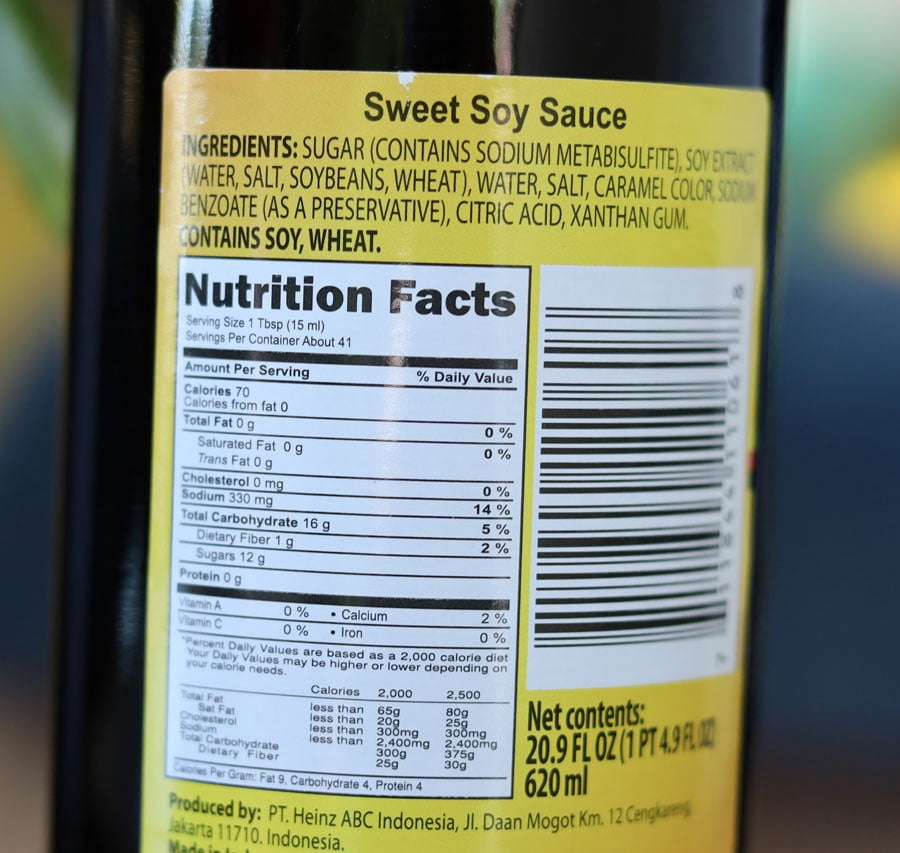 ABC Sweet Soy Sauce 20.2 FL Oz (600 mL) - Pack of 3 (Kecap Manis)