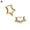 A, variant on Silver / Gold Color Plated Bold Star Hoops Earrings For Women 6T3E R3 New D8H9