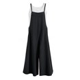 thumbnail image 3 of GILIGEGE Women's Summer Boho Casual Jumpsuits Wide Leg Overalls Flowy Baggy Rompers Casual Overalls Baggy Wide Leg Jumpsuits Loose Linen Bib Pants Linen Overalls for Women Pants Romper Bib Jumpsuit, 3 of 6