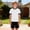 White, variant on Eltusu Boys T-Shirts, Casual Pullover Summer Crew Neck Tee with Shorts Sleeve Blue Size 8 T