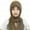 Dark Brown, variant on ievspot Women Winter Hat with Scarf Thick Cycling Headwear Solid Color Elastic Full Protection Outdoor Travel Cold Weather Skiing Cap