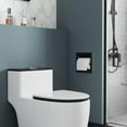 thumbnail image 3 of Recessed Toilet Paper Holder, Matte Black Toilet Paper Holder Built-in, Stainless Steel Recessed Tissue Paper Roll Holder, in Wall, 3 of 9