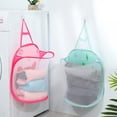 thumbnail image 4 of Laundry Basket Mesh Sprang Open Folding Lightweight Laundry Hamper, 4 of 8