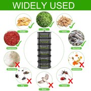 UHIAGREE 6 Layer Herb Drying Rack,Foldable Mesh Plant Dry Net Basket for Herbs Plants,with Zippers