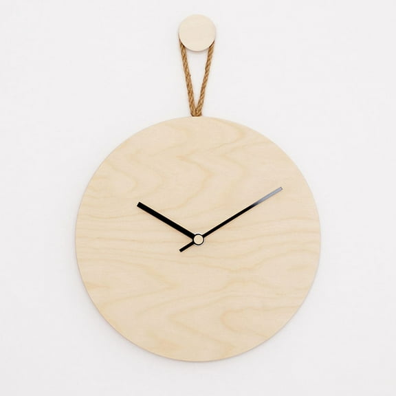 Nordic Minimalist Wooden Hanging Clock Wall Hanging Mute Quartz Clock Creative Digital Wall Clock Wall Mounted Home Decoration
