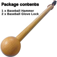 ckepdyeh Baseball Glove MalletShaping Hammer for Glove BreakIn,Wooden