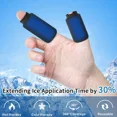 thumbnail image 3 of 4Pack Finger Ice Sleeves with Gel Cold Pack, Hot Compress Wrap for Thumb Toe Pain Relief, Reusable Compression Sleeve for Arthritis Hand Care, 3 of 10