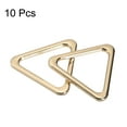 thumbnail image 3 of Uxcell Triangle Ring Buckle 25mm Inner Width Zinc Alloy Electroplated Gold Tone 10 Pack, 3 of 5
