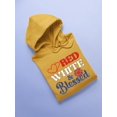 thumbnail image 3 of Red White And Blesed Hoodie Women -Image by Shutterstock, Female x-Large, 3 of 4