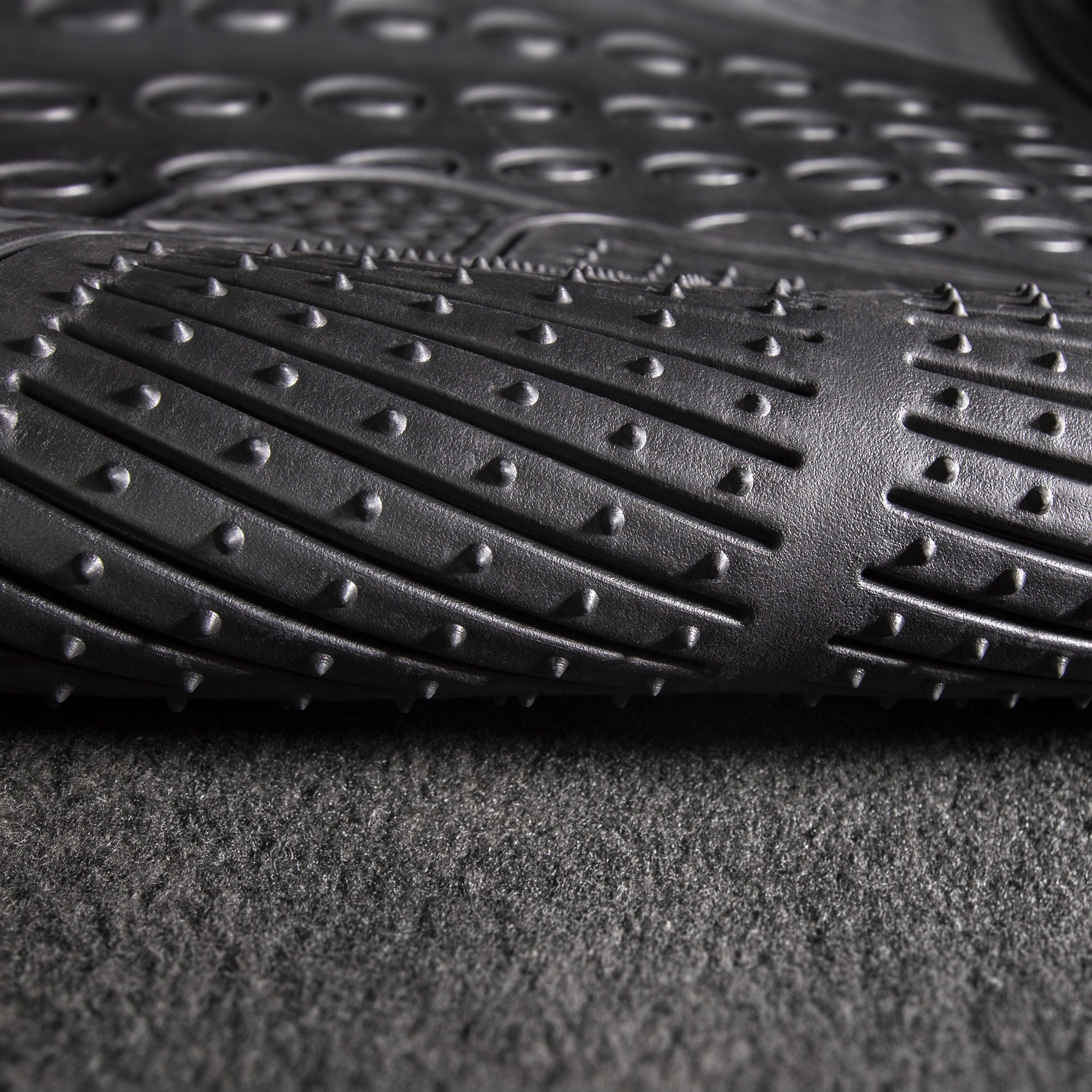 FH Group Climaproof Vinyl Gray Car Floor Mats, Universal Fit 3pc Full Set with Air Freshener