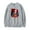 Gray, variant on XUANXIAOJIANG Welcome to Derry Sportswear trendy pattern men's and women's fashionable long sleeved round neck pullover