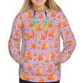 thumbnail image 4 of Hoodies for Women - Capybara Purple Comfrt Colour Drawstring Women'S Fashion Hoodies & Sweatshirts, Fall Outfits Clothes for Women 2024 Pullover with Kangaroo Pocket, 4 of 7