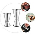 thumbnail image 4 of Monyance Bartending Measuring Cup 2Pcs Stainless Steel Double Jigger for Bar Party Cocktail Drink(3.46X1.65X1.54Inches), 4 of 10