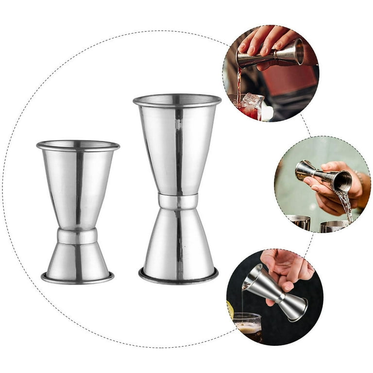 Bartender Scale Cup, Graduated Cup, Measuring Device, Wine Cup, Jigger  Cup4pcs Practical Stainless Steel Bartending Scale Cups Measuring Jiggers