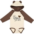 thumbnail image 3 of Inktastic Well Bless your Heart with Leopard Print Boys or Girls Long Sleeve Baby Bodysuit, 3 of 5
