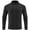 Black, variant on WREESH Fashion Jacket Men Stand Collar Fitness Running Elastic Ventilate Quick-Dry Cardigan Long Sleeve Coat Jacket Black