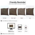 thumbnail image 6 of Unique Bargains 2-Pack 1800D Microfiber Solid Pillowcases Brown Standard, 6 of 7