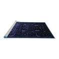 thumbnail image 2 of Ahgly Company Machine Washable Indoor Square Persian Blue Traditional Area Rugs, 8' Square, 2 of 4