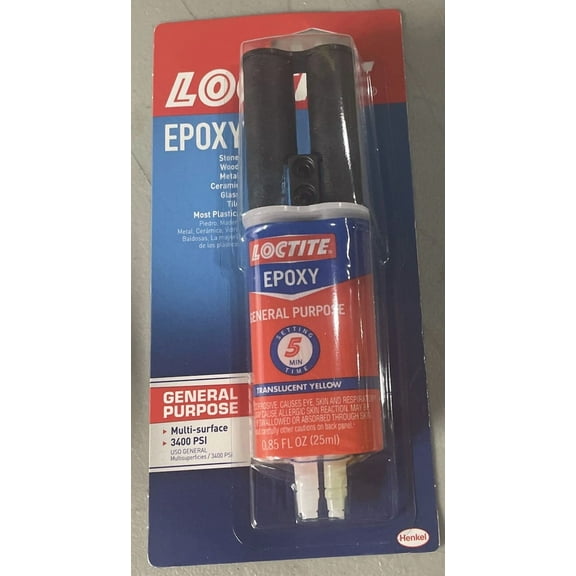 Loctite Epoxy General Purpose Translucent Yellow 0.85 Oz