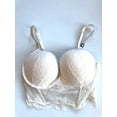 thumbnail image 2 of Victoria's Secret Very Sexy Bombshell Push-up Add 2 Cup Size Corset Bra Rhinestone Shine Strap White Lace Cup Size 36D NWT, 2 of 3