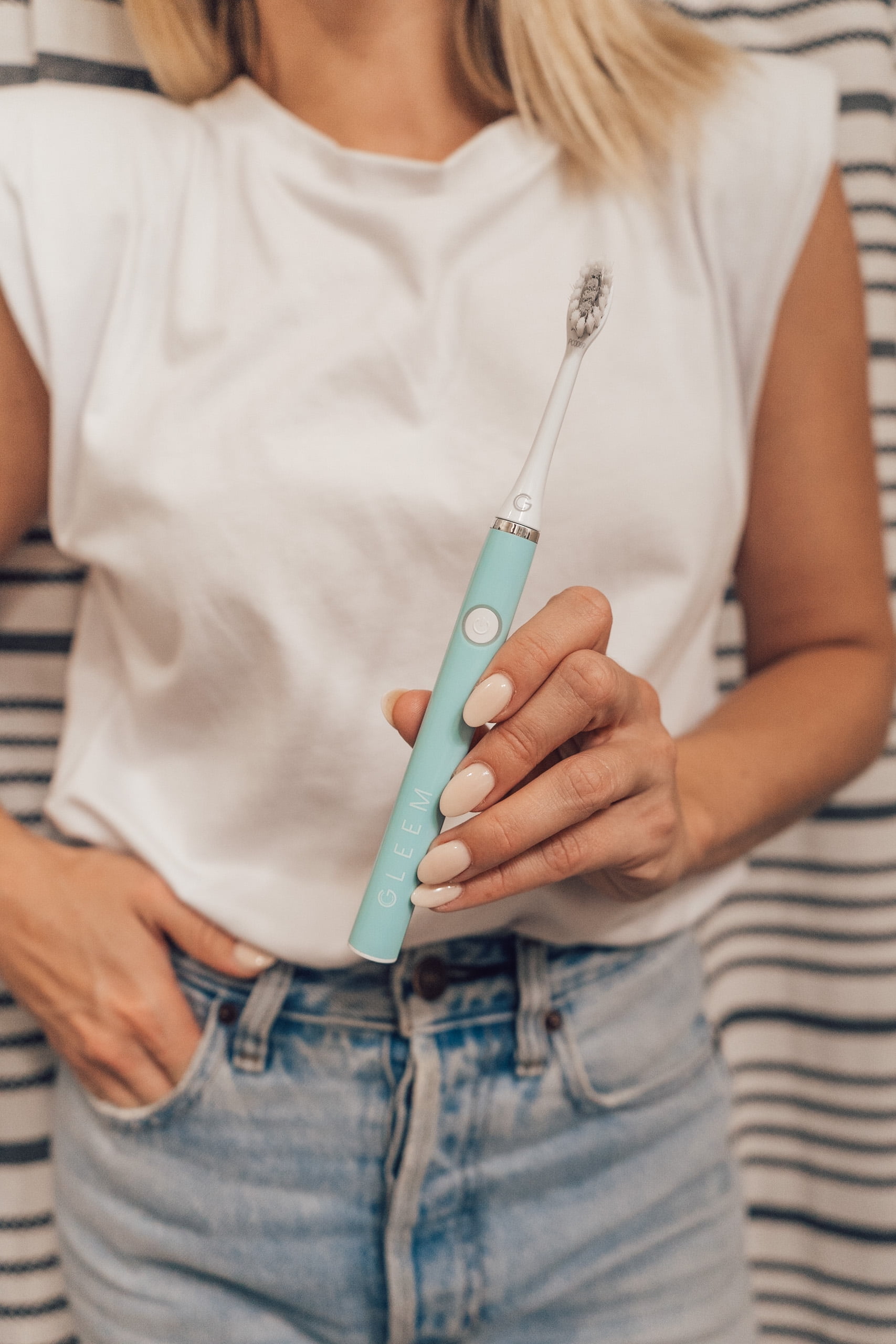 Gleem Battery Electric Toothbrush, Soft, Mint, 1 Ct