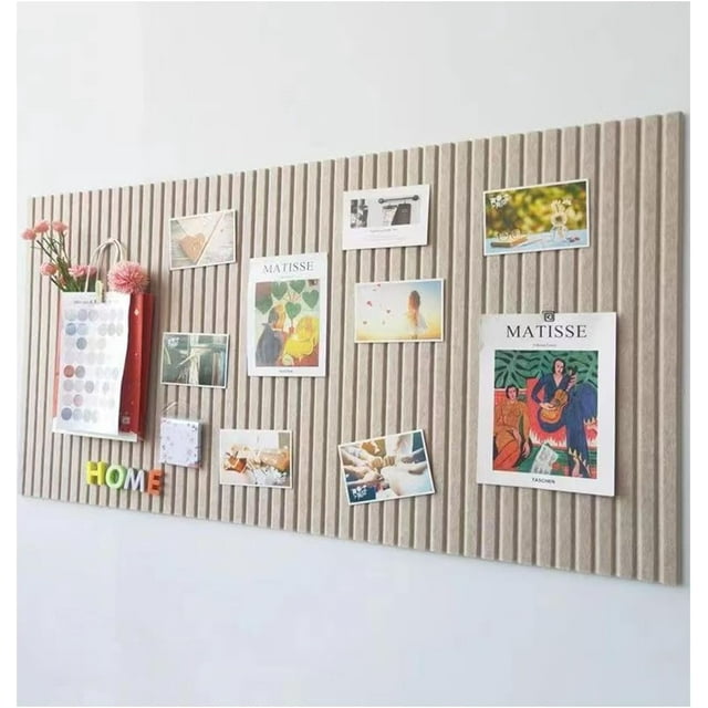 Bulletin Board x cm Decorative Felt PinBoard .cm Thick Foldable Photo Display Board with SelfAdhesive Tape Vision Board for School Home Kitchen Office Walls/Dark Camel