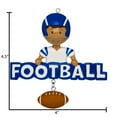 thumbnail image 6 of Personalized Football Ornament - Sports Ornaments for Christmas Tree, NCAA Football Ornaments, Football Christmas Ornament, Football Gifts - Football Word Black Boy - Free Customization, 6 of 10