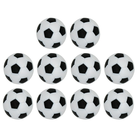 KAKOWELY 10PCS Footballs Resin Ball Foosball Balls Table Football Replacement Props,1.26"X1.26"X1.26"