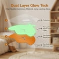 thumbnail image 4 of Animals Wall Decals Glow in the Dark, Girls Boys Waterproof Decoration for Living Room Wall Bathroom Toilet 3 Sets Orange Ladybugs 11.4" x 7.9", 4 of 7